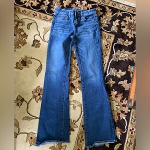 American Eagle Outfitters Women's Dark Blue Stretch Jeans